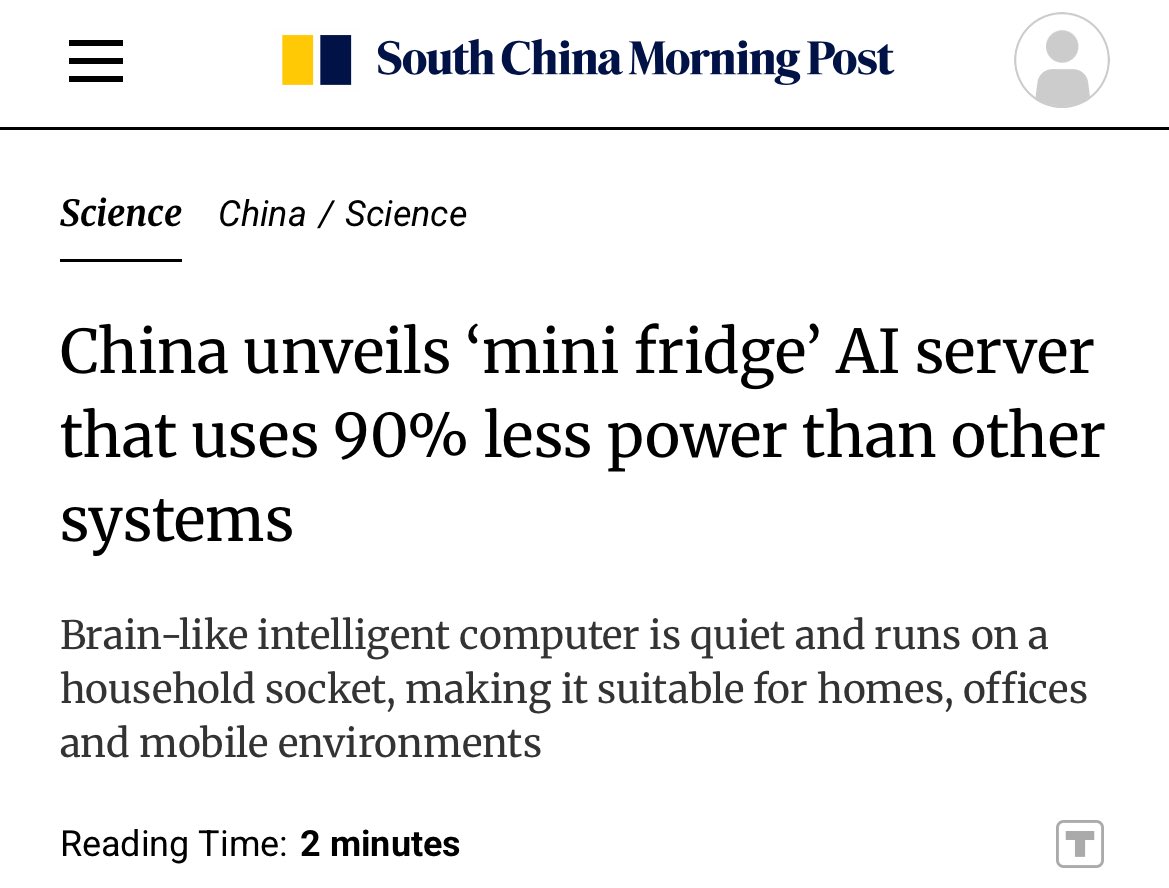 DarioCpx's tweet image. On one side of the world, they keep preaching millions of GPUs and a biblical amount of electricity are needed

On the other side of the world, they keep pursuing AI in a diametrically opposite way

Fun fact: So far the product output is the same..

No need for further comments