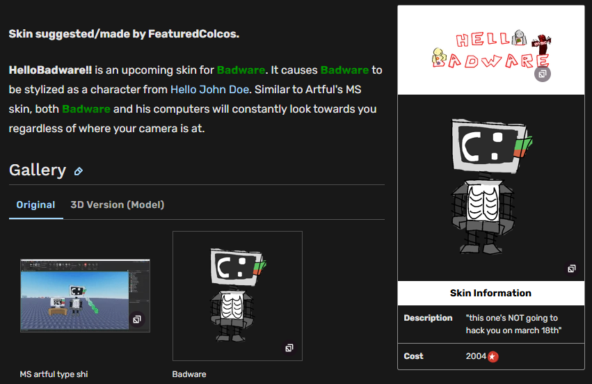 this is frying me yo we're really getting hello badware and not hello john doe