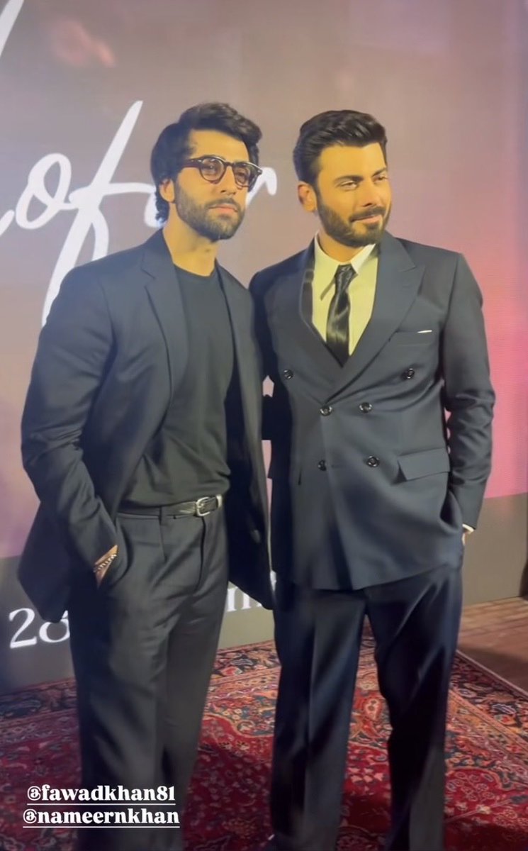 King &amp; Prince meet ♠️✨ 
<a href="/nameernkhan/">Nameer Khan</a> <a href="/_fawadakhan_/">Fawad Afzal Khan</a> 
#NeelofarTheFilm ✨