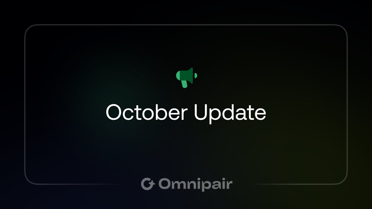 omnipair's tweet image. Gm,
We’re thrilled to share that Omnipair is entering its final stretch before launch.
Audit preparations are in progress as we refine every line of code for a safer, stronger protocol.
A thread 🧵