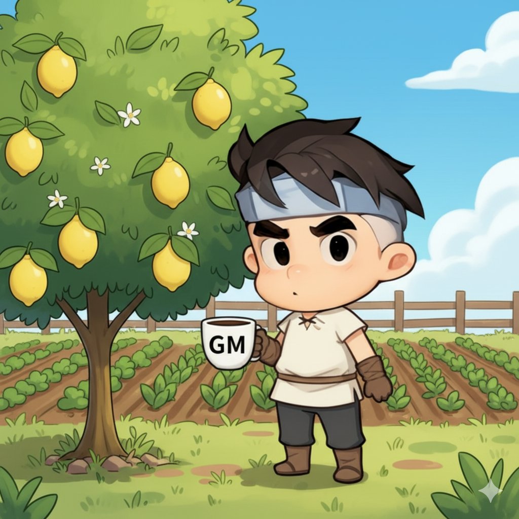 CodeHex0's tweet image. It’s Sunday 💛
Time to touch some grass 
I need to touch some lemon 🍋 refresh the spirit, not just the grind.
Even nature preaches balance, so pause and breathe. Let your calm recharge the Lumi fire within. Tomorrow, we rise brighter in lumiterra. GN😴