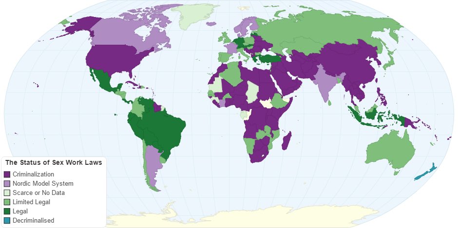 En Algérie 🇩🇿 la prostitution est une activité économique LÉGALE