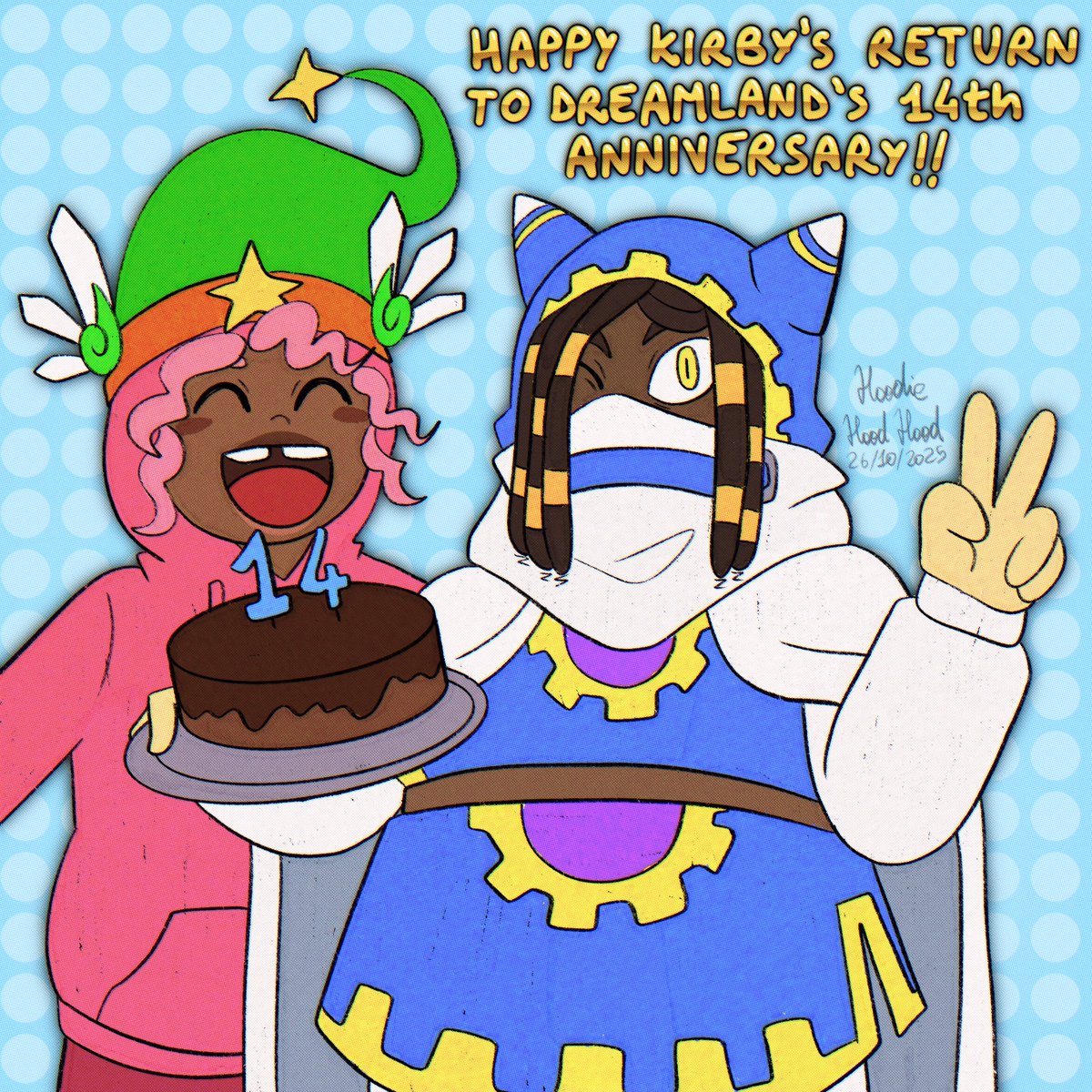 Hoodie_HoodHood's tweet photo. I hope I'm not late! Anyway, happy birthday Magolor! (I can't believe it's already been 14 years)
#kirby #kirbysreturntodreamland #krtdl #magolor #gikabi https://t.co/iuNYcVp3wj