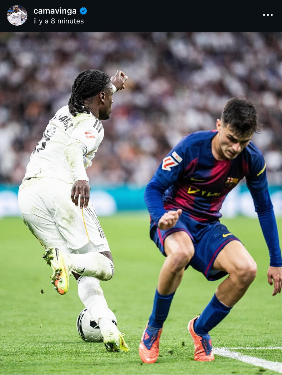 RMadridFrance_'s tweet photo. Camavinga via iG : "Mon club ! Profitez de votre dimanche Madridistas. 🤍🤍" https://t.co/6iAbxR9bxh