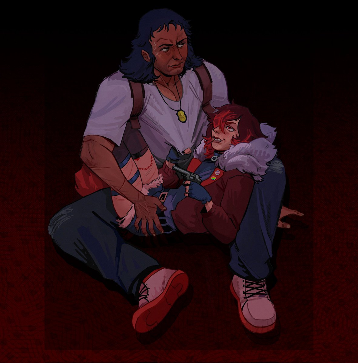 Meus amigos são foda 👉👉👉 arte por <a href="/RabiscosRian/">ri ri an🔞</a> / #HEXATOMBE #Ocxcanon