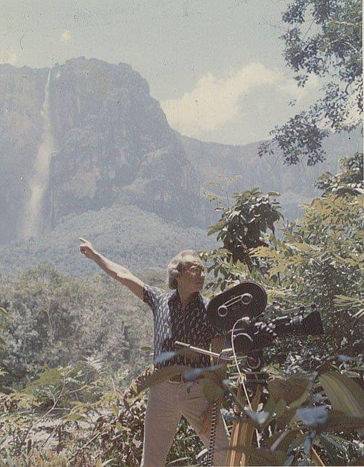 Renny Ottolina filmando Churún Merú, 1972.