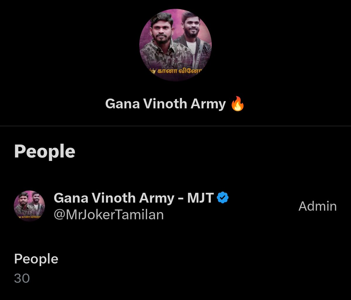 MrJokerTamilan's tweet image. Please retweet or let me know if anyone is interested in joining our #GanaVinothArmy group.

#GanaVinoth #BiggBossTamil9 #BiggBoss9Tamil #BiggBossTamilSeason9