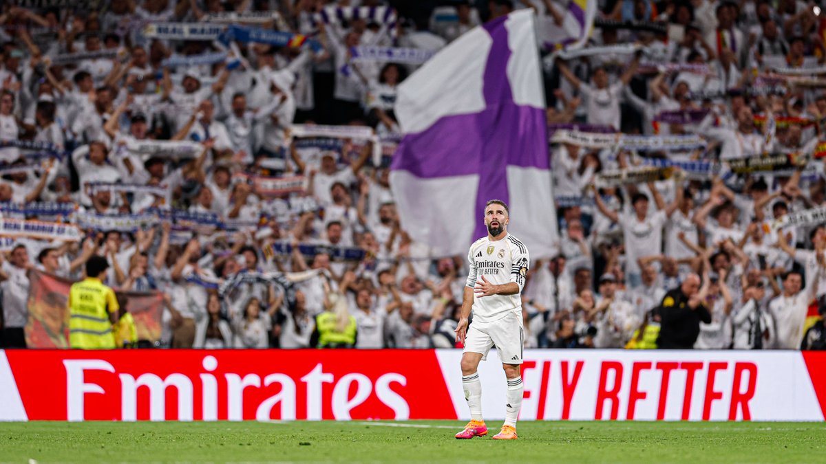 realmadrid's tweet photo. 💬 @DaniCarvajal92: "Es una maravilla ser capitán del Real Madrid y ganar el Clásico en tu casa". https://t.co/QslUjZcpHD