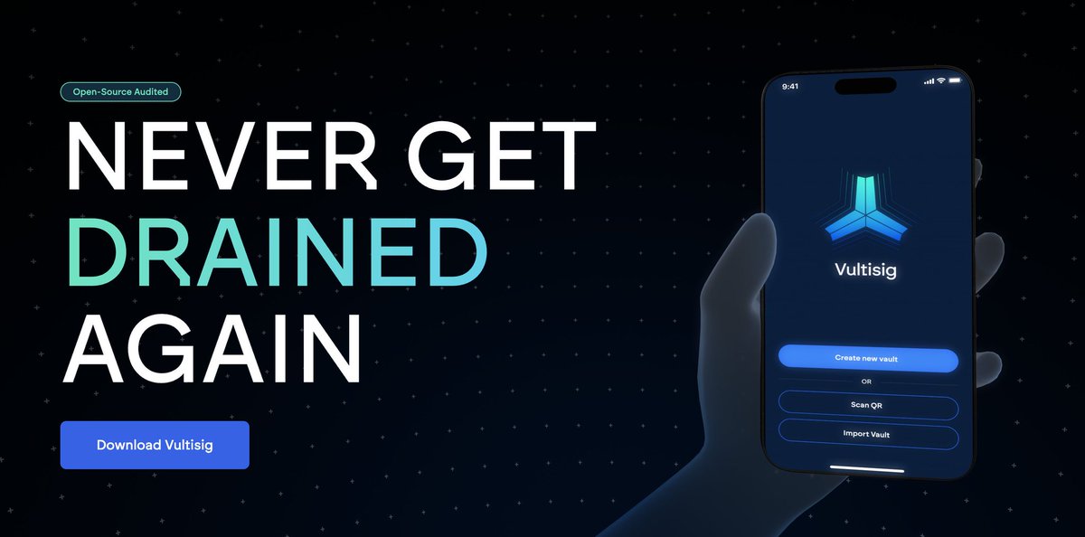 Why "Seedless MPC" Will Make Your Crypto Life 10x Easier &amp; Safer 🧵

The 2 biggest fears in crypto:
1⃣ Losing your seed phrase = losing everything

2⃣ Someone stealing your seed phrase = losing everything

<a href="/vultisig/">Vultisig</a> eliminates both.