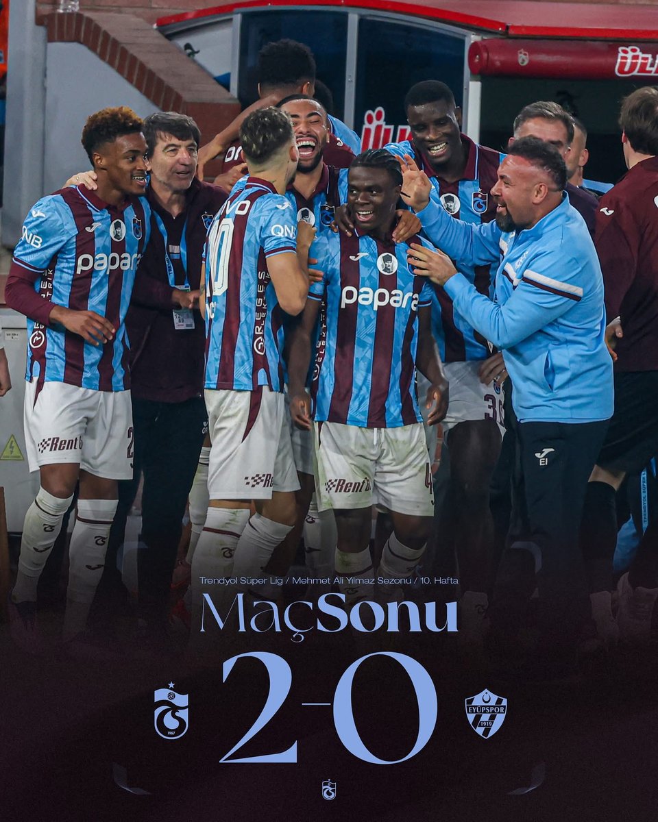⏱ 90’ Karşılaşma sona erdi.

Trabzonspor 2-0 İkas Eyüpspor #TSvEYP