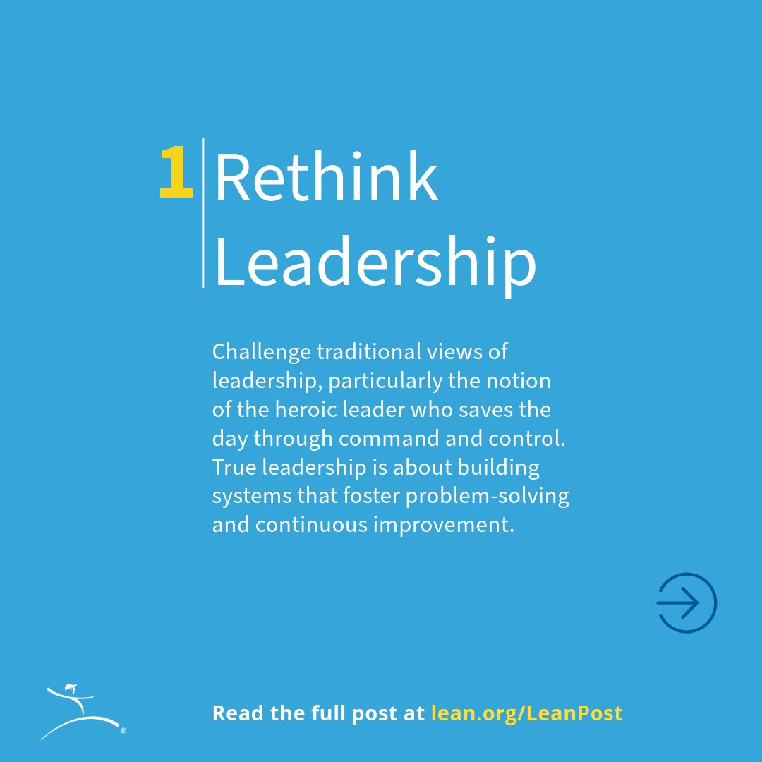 LeanDotOrg's tweet photo. Great leaders know when to lead from the front and when to lead from behind. Both approaches are essential in creating a culture of collaboration, empowerment, and continuous improvement.

Read the full article: https://t.co/bJp2f13SSp

#Leadership #LeanThinking #Team #Leadership https://t.co/izMwOjjffi