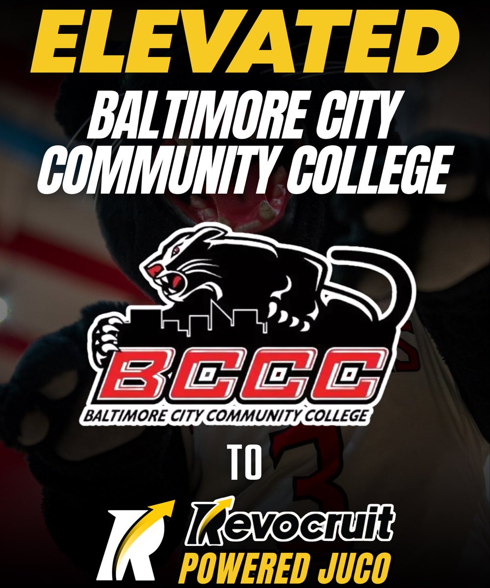 JC4PT's tweet image. 🚨 Revocruit Powered JUCO Alert
We’re excited to announce that Baltimore City Community College Men’s Basketball has been Elevated to a Revocruit Powered JUCO — joining an elite group of programs redefining exposure, connectivity, and recruiting at the junior college level.
🗣️…