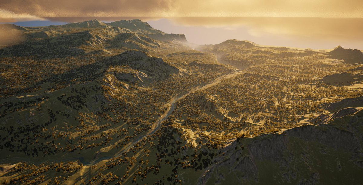 crwjaakko's tweet image. My course features creation of large scale environments like this in #ue5 ready for #virtualproduction  @DHUniv