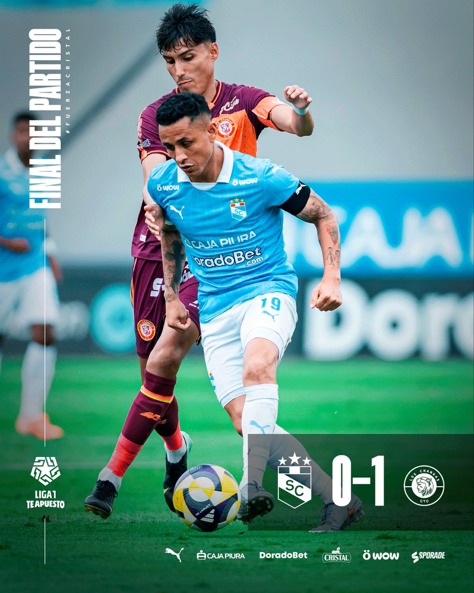 ClubSCristal's tweet photo. 🔚 𝗙𝗜𝗡𝗔𝗟 𝗗𝗘𝗟 𝗣𝗔𝗥𝗧𝗜𝗗𝗢 𝗘𝗡 𝗘𝗟 𝗚𝗔𝗟𝗟𝗔𝗥𝗗𝗢.

#FuerzaCristal https://t.co/Eg5qHqNS6y