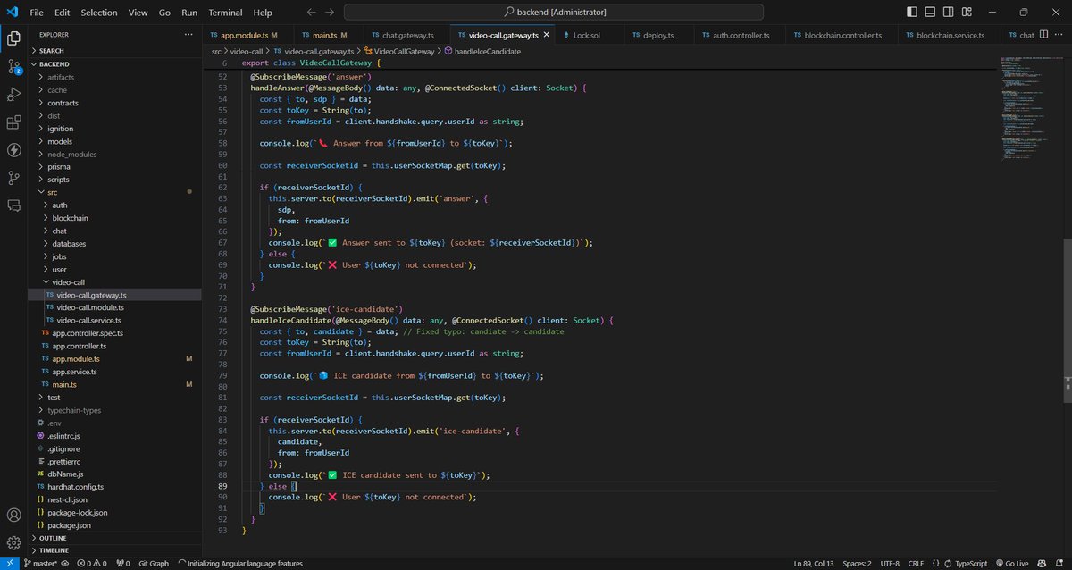_a_m_i_t_1's tweet image. Day 473 of #500DaysOfCode
Fixing bugs in the video chat feature of  Web3 freelance platform.