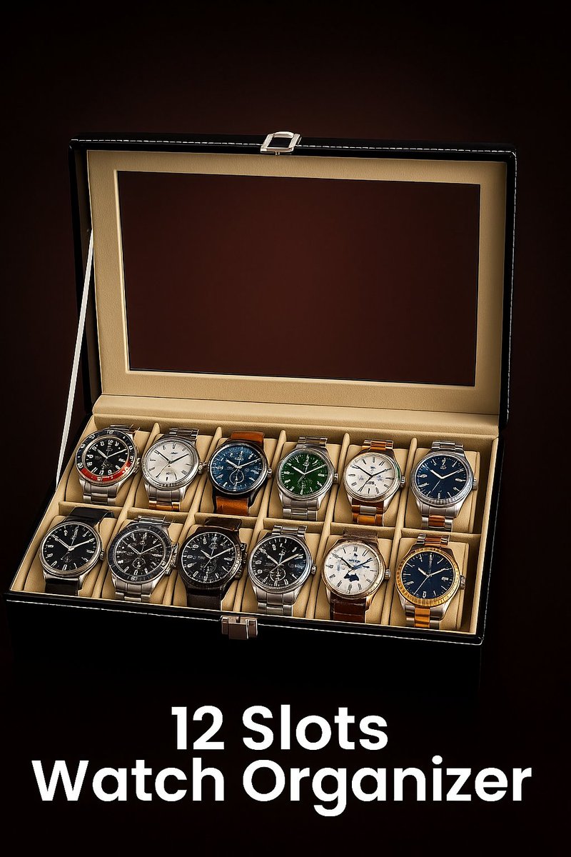 alhafizstore's tweet image. 🕰️ PU Leather Watch Storage Box – Premium Quality! ✨
💼 Available in 6 &amp;amp; 12 Slots
✅ High-Quality PU Leather Finish

📦 Available Now at Al Hafiz Store
📞 WhatsApp: +92-314-3653654

#WatchStorage #WatchBox #LeatherWatchBox #AlHafizStore #LuxuryOrganizer #WatchDisplay