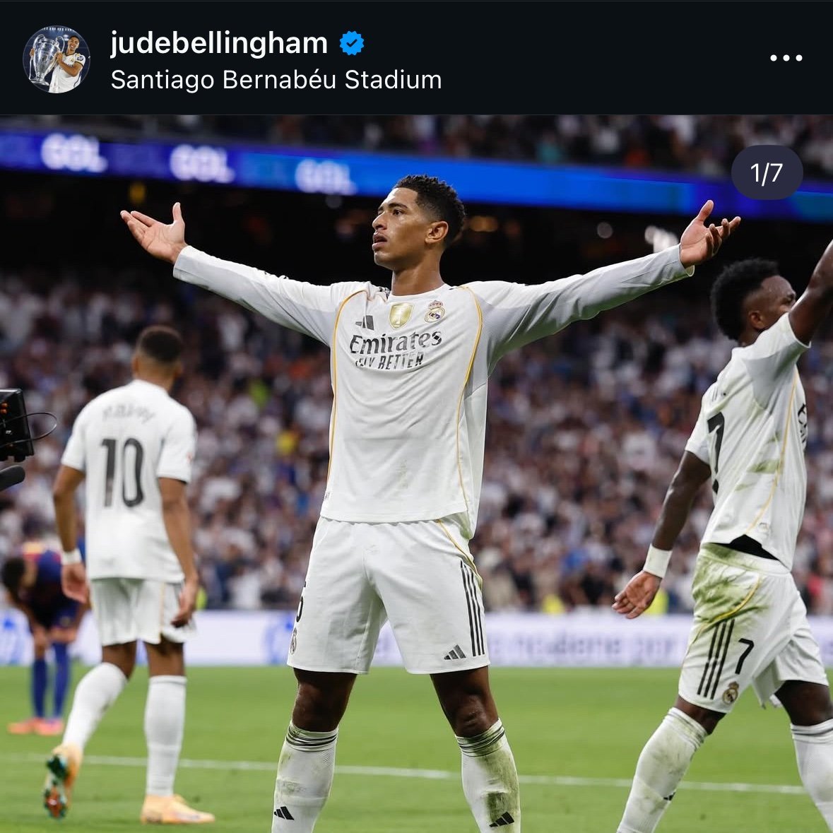 🚨📲 Jude Bellingham on IG: "Talk is cheap. HALA MADRID SIEMPRE!"