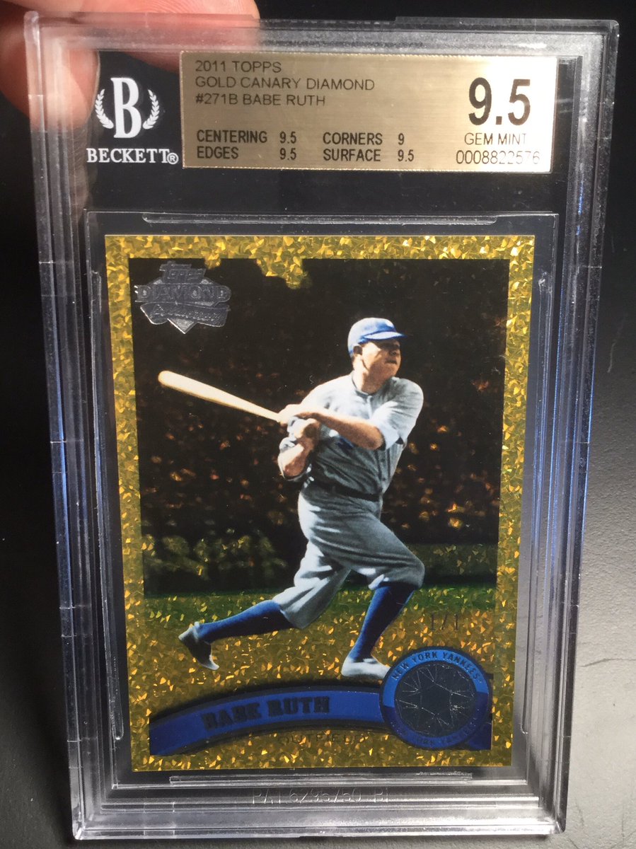 thirdbasecards's tweet image. Someone took a bigger loss than @thirdbasecards on a PRIZED Babe Ruth Card?! I’m feeling a little better now haha! #theHobby #Collect #KeepitPushin