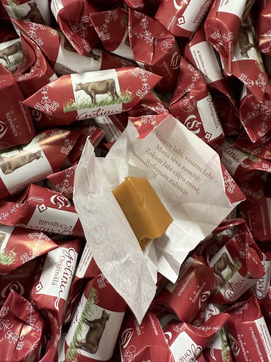 🇱🇻 Vai “Gotiņa” varētu būt Latvijas nacionālais saldums? 🐮
Lai Lietuvai tiek aukstā zupa, Igaunijai ķilavmaize, bet “Gotiņa” - tā ir mūsu! ❤️