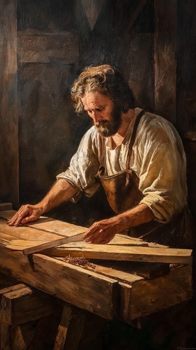 Biblicalman's tweet photo. The chisel slips.

Blood wells up between His thumb and forefinger. Dark red. Mixing with sawdust.

He doesn’t stop working. Just wipes it on His tunic—already stained brown from yesterday’s cut—and goes back to the wood.

Summer in Nazareth. Heat pressing down. The shop smells like fresh-cut timber and sweat and the copper tang of blood.

This is Jesus.

30 years old. Hands calloused and scarred. Splinters under His fingernails He’ll dig out tonight with a knife.

Building a table for a man who’ll haggle Him down to nothing because carpenters in Nazareth are poor and everyone knows it.

The Word that spoke galaxies into existence is cutting dovetail joints.

30 years of this.

Not preaching. Not building a platform.

Building furniture.

Getting up before dawn while it’s still cold. Starting the fire. Waiting for enough light to see the grain because one mistake ruins a week’s work and He can’t afford to waste timber.

His back hurts. Always hurts. And He’s hungry. Nazareth-poor hungry. Carpenter’s-wages hungry.

Joseph’s dead. Left Jesus as the eldest son. The provider.

So Jesus works. Feeds Mary. Feeds His brothers who think He’s crazy.

Some days there’s no work. You sit in the shop and wait and wonder if you’ll eat tomorrow.

For 30 years. Anonymous.

Then He leaves.

Walks out of the shop at 30. Doesn’t come back.

“Foxes have dens, but the Son of Man has nowhere to lay His head.”

Actually homeless. Sleeping on dirt. On borrowed floors. Rocks in His back. One robe. Sandals worn through. Feet cracked and bleeding from walking everywhere.

3½ years of that.

Teaching until His voice goes raw. Walking until His feet bleed. No platform. No green room.

Just dust and crowds that want miracles, not obedience.

And the whole time, Rome is sharpening the nails.

Then the scourging.

Forty lashes minus one. The flagrum—whip with bone shards and metal balls woven into leather.

Rips chunks of flesh off your back. Exposes muscle. Ribs.

Men died from the scourging alone.

Jesus survived it.

Then they make Him carry the wood. The crossbeam. Just like the beams He carried for 30 years.

But this one presses into shredded flesh. Every step tears the wounds open.

Then the nails.

Through the wrists. Between the bones. Where the median nerve runs.

Square iron spike. They hammer.

Feel it punch through skin. Sever the nerve. His hand spasms. Burns like fire.

Then His feet. One nail through both.

They lift the cross. Drop it in the hole.

All His weight on those nails. Shoulders dislocate.

You can’t breathe unless you push up on the nail through your feet.

So you push. Get one breath. Collapse. Suffocate. Push. Breathe.

For six hours.

30 years of splinters led to this.

The hands that built tables. That bled from a slipped chisel in Nazareth.

Nailed to wood.

Here’s the math:

30 years of obscurity.

3½ years of public ministry.

Then execution.

90% of His adult life in the shadows. 10% in the light.

We flip it.

We want 90% platform. 10% preparation.

Launch the ministry at 23. Burn out at 28. Wonder why there’s no depth.

Because you skipped the 30 years of bleeding in private.

Those years weren’t wasted. They were the forge.

God was forging character that could carry a cross.

The years where nobody knows your name. Where you work until your hands bleed. Where you wonder if this is all there is.

That’s where God makes you into someone who won’t run when the nails come.

The disciples ran. They had 3 years with Jesus. Not 30.

They got the ministry without the obscurity. The platform without the splinters.

When the soldiers came, they scattered.

Because they skipped the carpenter shop.

You can’t skip it either.

You can’t skip the 30 years of anonymous obedience. The hidden faithfulness. The years where you bleed in private and nobody cares.

That’s where God forges you into someone who can handle nails.

What if God’s keeping you hidden on purpose?
