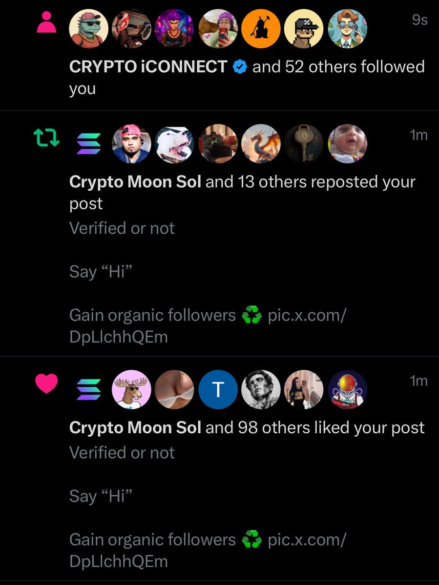 hellerincrypto's tweet image. Verified or not 
Say “Hi”
Gain organic followers ♻️