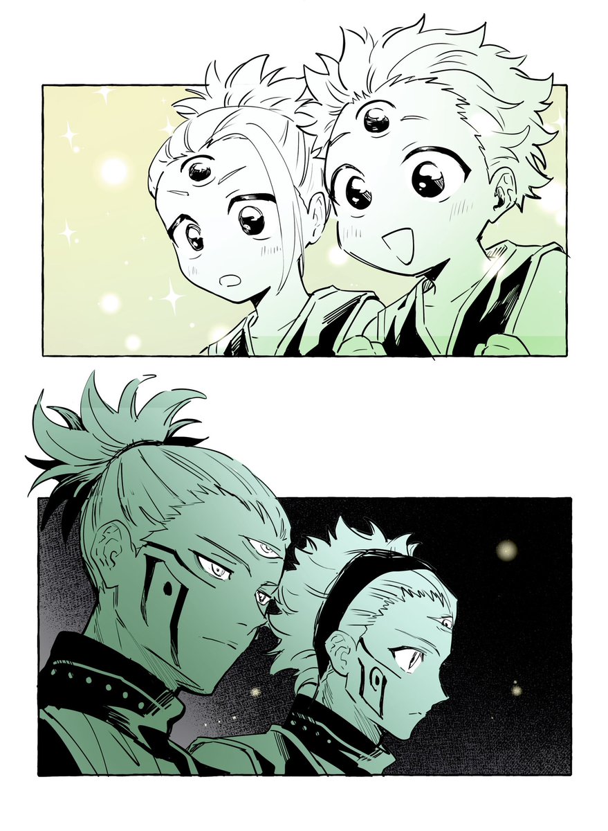 tekitoude_ee's tweet image. 双子　呪ﾓｼﾞｭﾛ