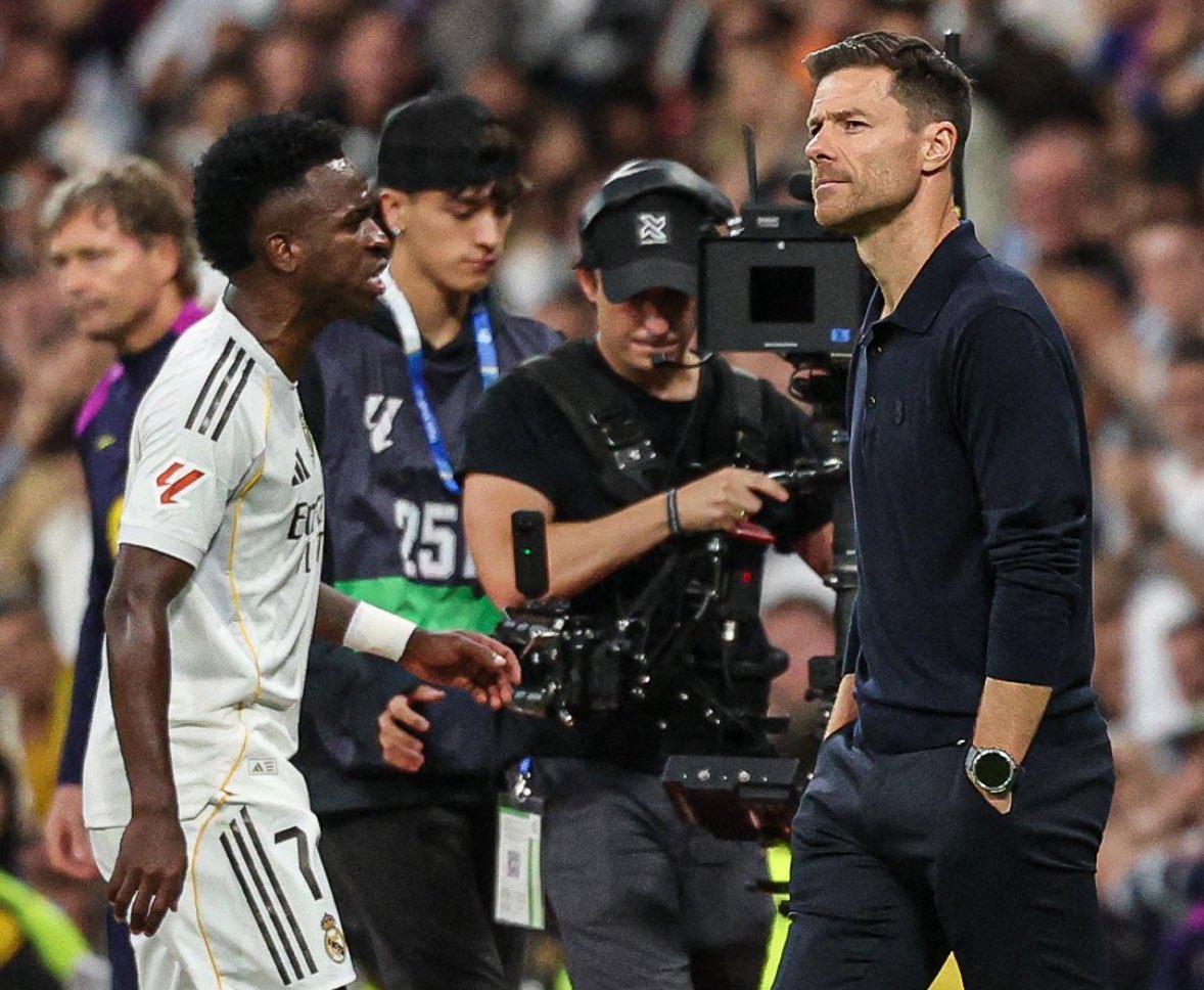 Fabrizio Romano (@fabrizioromano) on Twitter photo 🚨🤍 Xabi Alonso on Vini’s reaction to the change: “Let me focus on beautiful things, good things. We did great and Vini was a big part of it, he did very well”.
“We will talk about his reaction, for sure we will… we will do it in private. Now I want to focus on good things”. 🚨🤍 Xabi Alonso on Vini’s reaction to the change: “Let me focus on beautiful things, good things. We did great and Vini was a big part of it, he did very well”.
“We will talk about his reaction, for sure we will… we will do it in private. Now I want to focus on good things”.