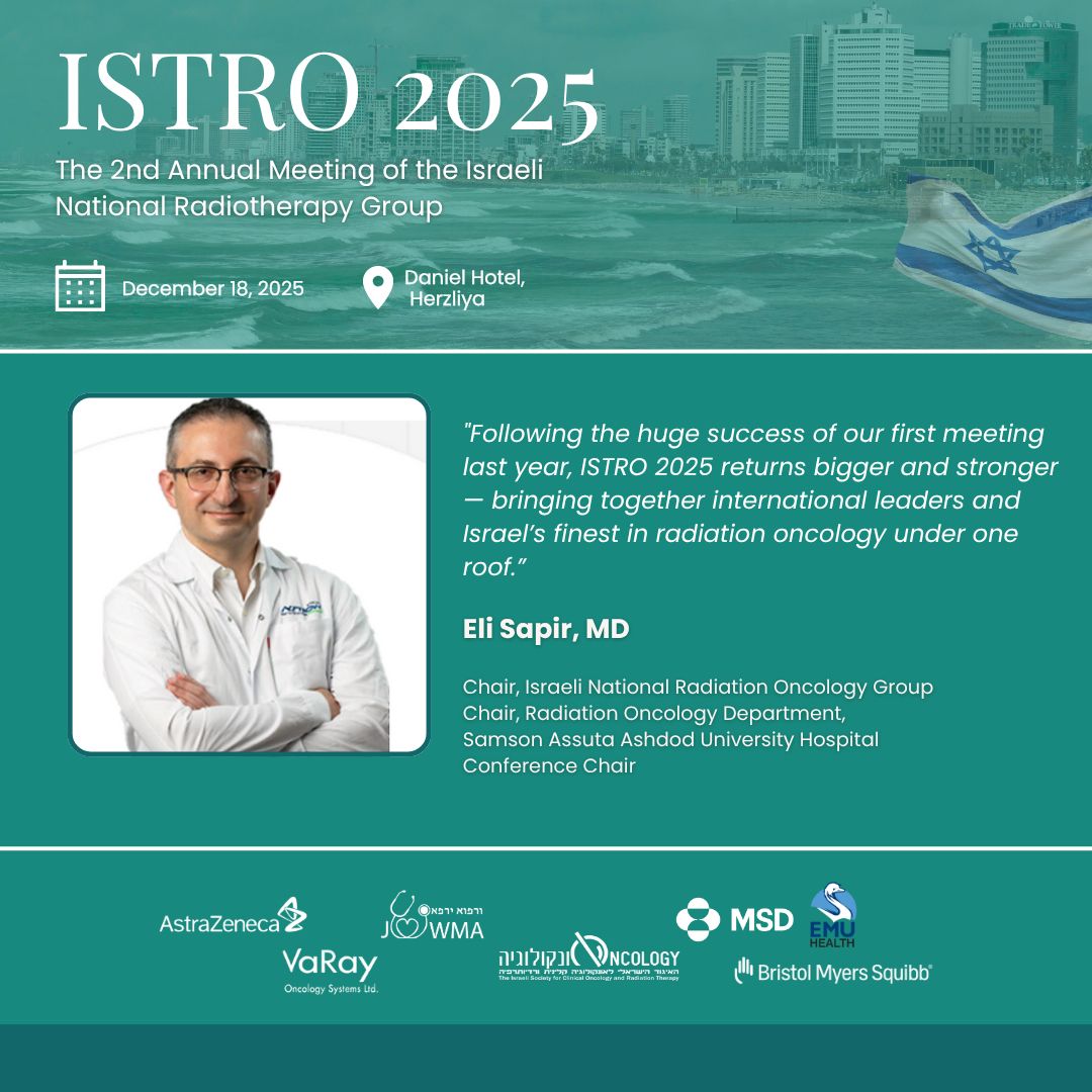 MKnoll_MD's tweet image. Thrilled to cohost the second annual international radiation oncology conference in Israel this year 

We are ecstatic to have past @ASTRO_org President Dr Laura Dawson join us

#radonc