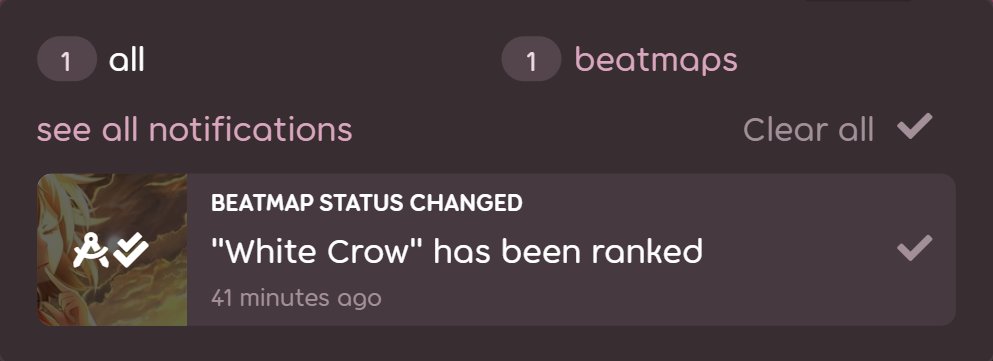 it's ranked!!! (15th ranked)

this is really different of what i map but i needed to give it a try because of how happy the song makes me, and i'm so proud of the end result ❤️.

tysm for the noms <a href="/kanuiosu/">Kanui</a> <a href="/enonone522/">Enon</a> !!🐐🐐❤️❤️

go play it! osu.ppy.sh/beatmapsets/24…