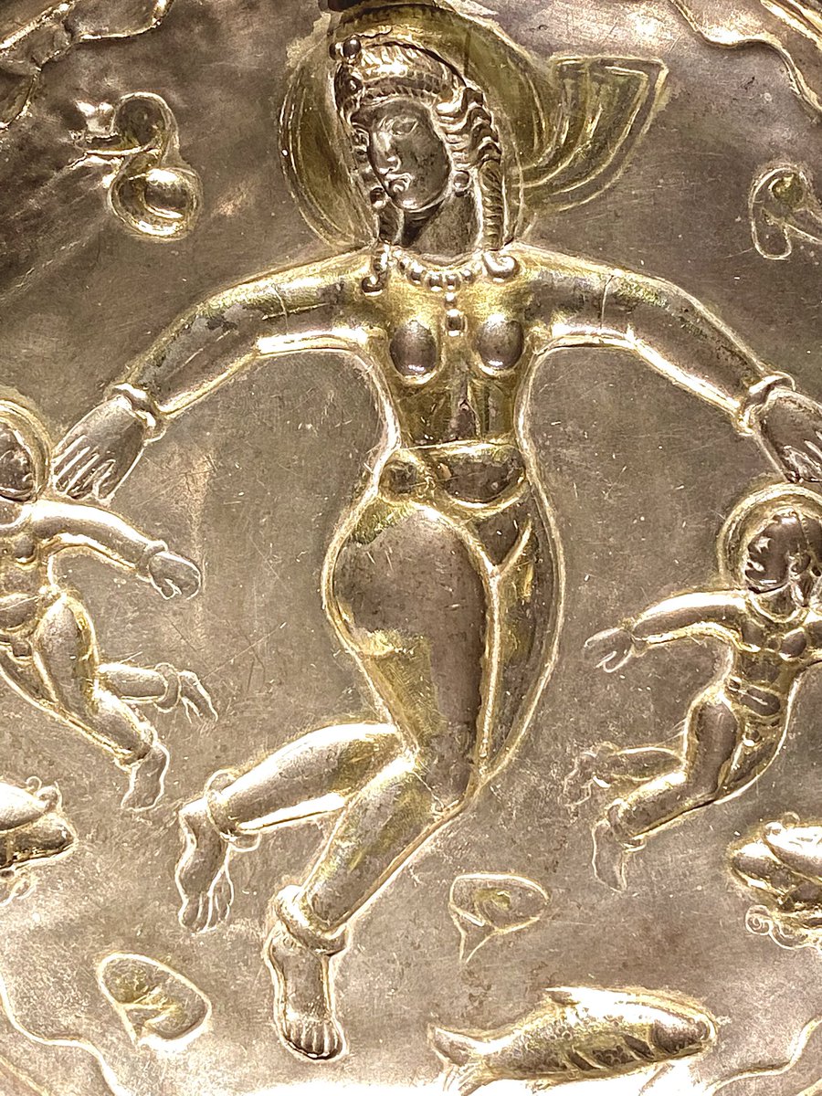 Among the most cherished ancient Zoroastrian festivities is Jashn-e Abangān, dedicated to water and celebrated in honour of Anāhītā, the divinity of all waters and a helper of Ahura Mazda.

On its anniversary, here is a gilded silver bowl depicting Anāhītā, dated to 400–600 AD,