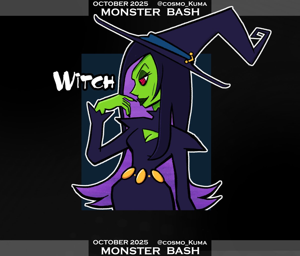 🎃 MONSTER BASH

Day 25: WITCH 🧙‍♀️🧹