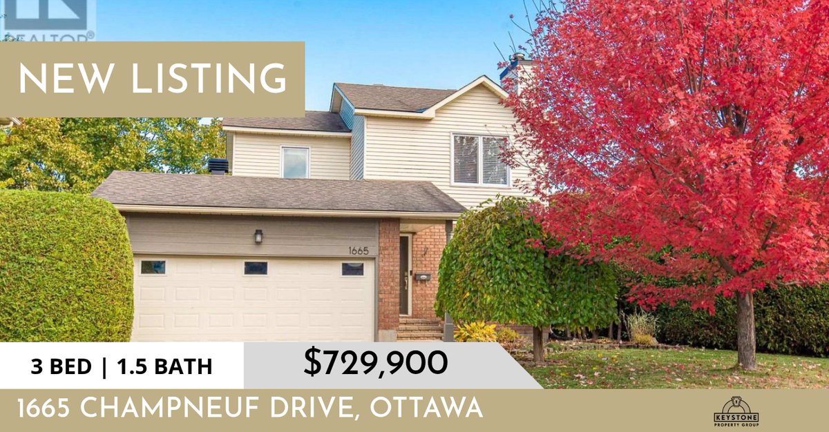 📍 New Listing 📍 Take a look at this fantastic new property that just hit the market located at 1665 Champneuf Drive in Ottawa. Reach out here or at (613) 265-9300 for more information!

Listed by Francois Tessier

Ian Soucy... homeforsale.at/1665_CHAMPNEUF…