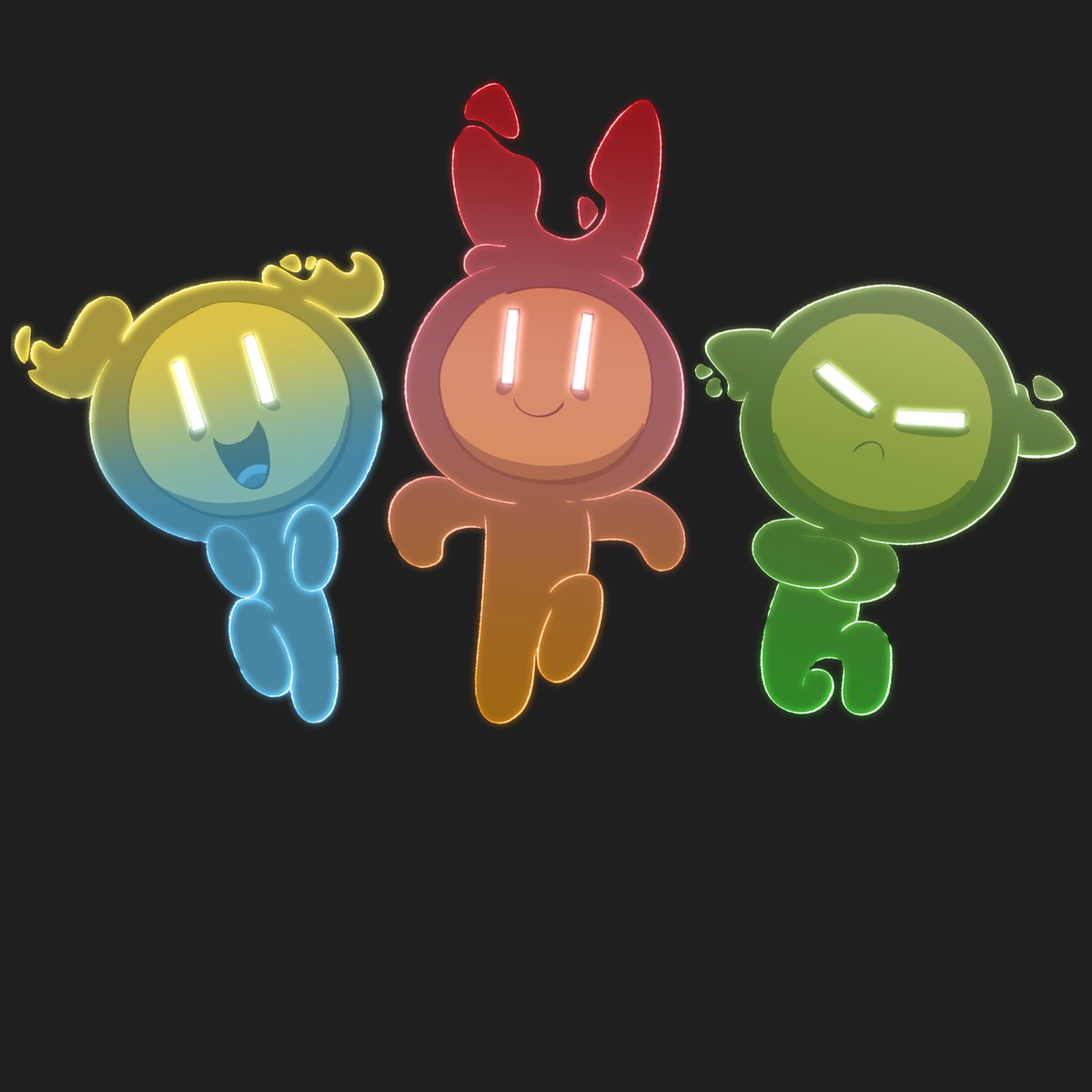 some powerpuff ghosts
#drawing #sketch #cartoon #digitalart #color #ghost #art #characterdesign #powerpuffgirls