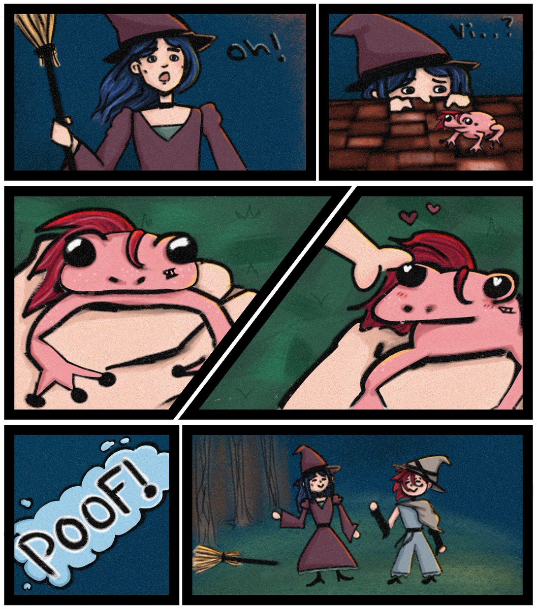 #spookycaitviweek day 2: witches 🧙"oh no! Vi's turned into a frog!!" #Caitvi #arcane