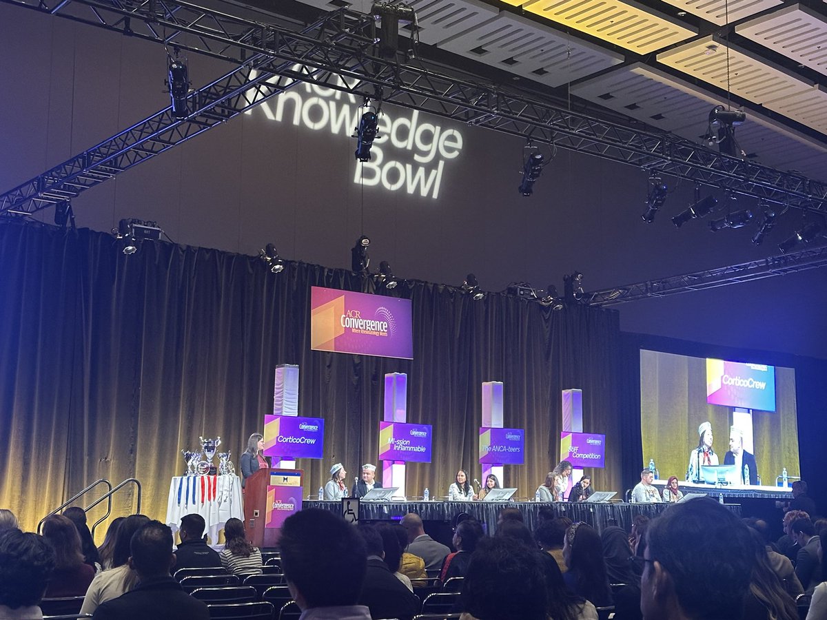Made it to knowledge bowl!!! So excited to see all the great teams this year!
#ACR25 #ACRAmbassador #rheumx