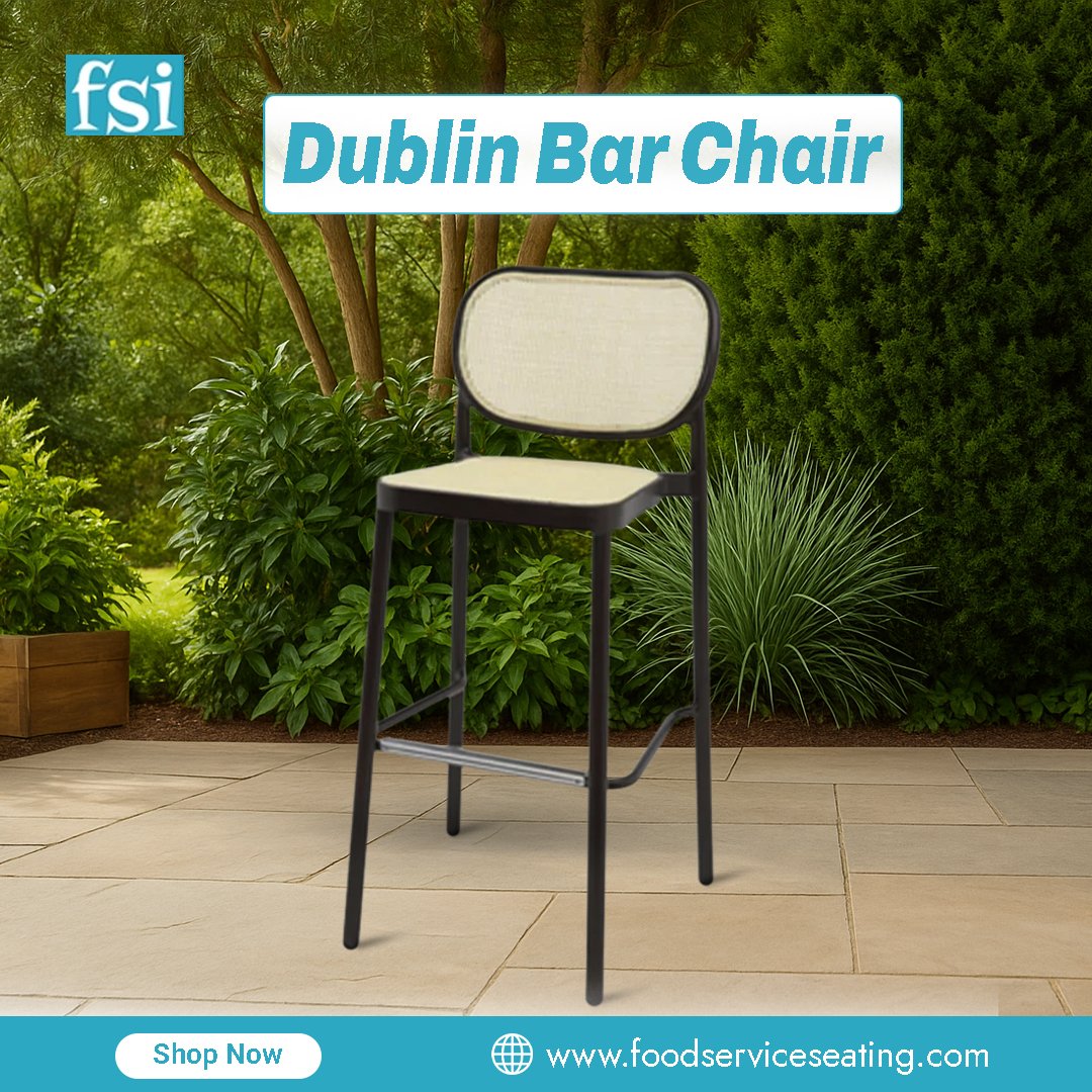 Foodservice_Inc's tweet image. ✨Meet the Dublin Bar Chair — where modern design meets everyday durability.

Inspired by the charm of Dublin, this bar chair brings warmth, comfort, and style to any space — from lively patios to sleek indoor bars. 🌿

🌐 Visit Now: foodserviceseating.com

#FoodserviceSeating