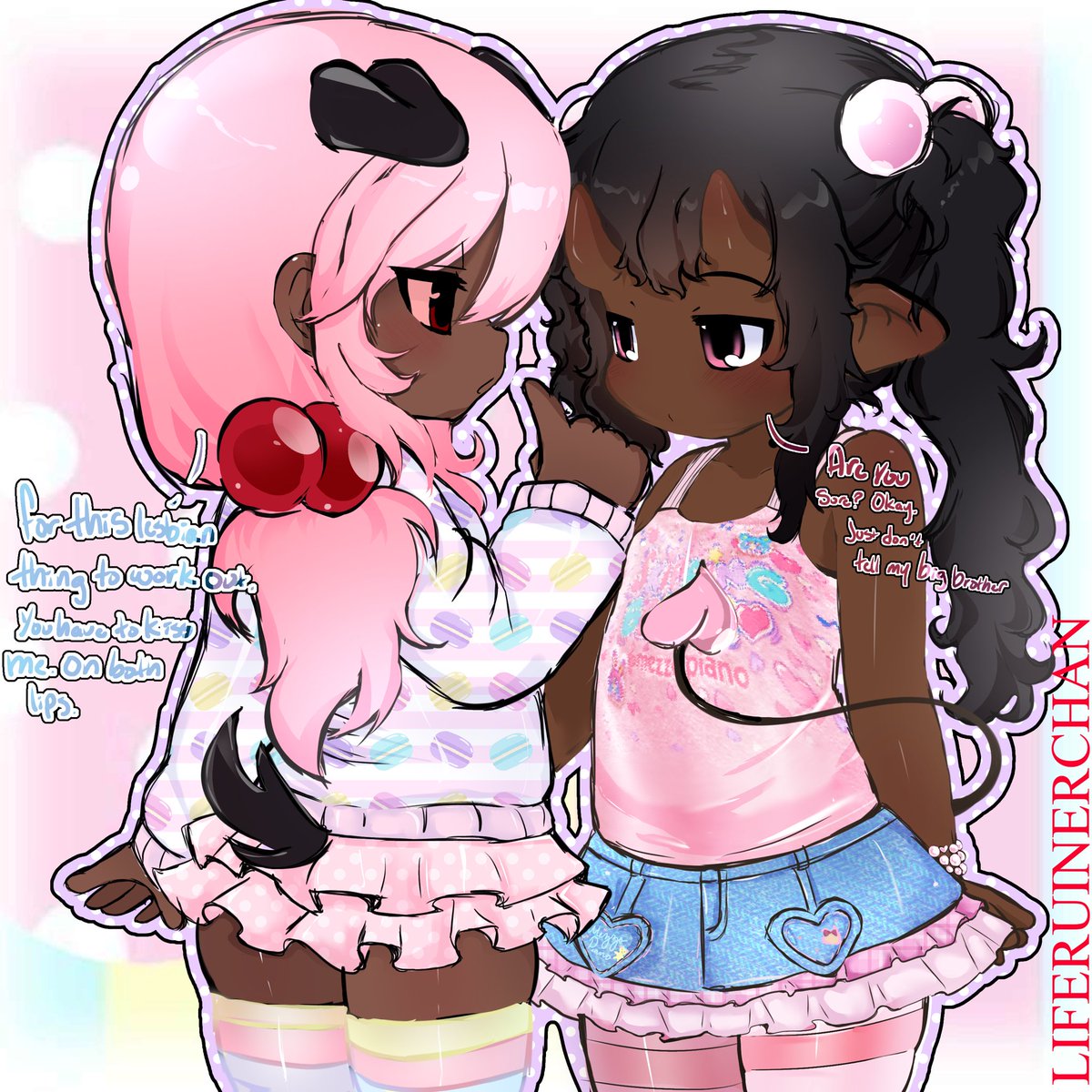 mimichan has a homophobic older brother that kokochan doesnt know about