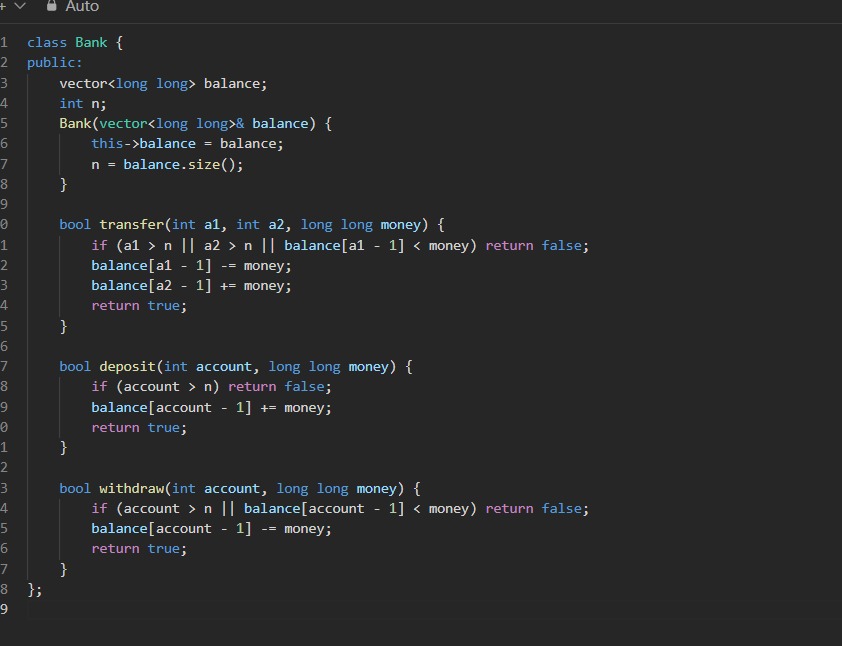 23GuptaSarthak's tweet image. 🚀 Day 72/101 of #100DaysOfCode
Solved “Bank Transactions” problem 💸
Implemented transfer, deposit, withdraw efficiently in O(1) ⚡
Learning consistency > motivation 💪
#LeetCode #DSA #CPlusPlus #CodingJourney