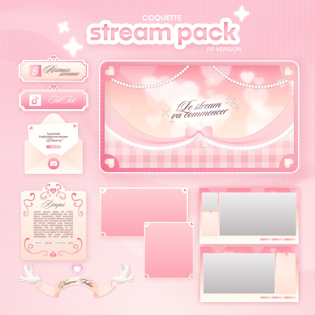 kyutamy's tweet photo. 💌 Ma boutique est ouverte !
Si jamais vous êtes intéressés par des packs/assets de stream, j'en mettrais au fur et à mesure ici : 
https://t.co/3bIj7Fc3DU https://t.co/0kHqH3ZAJY