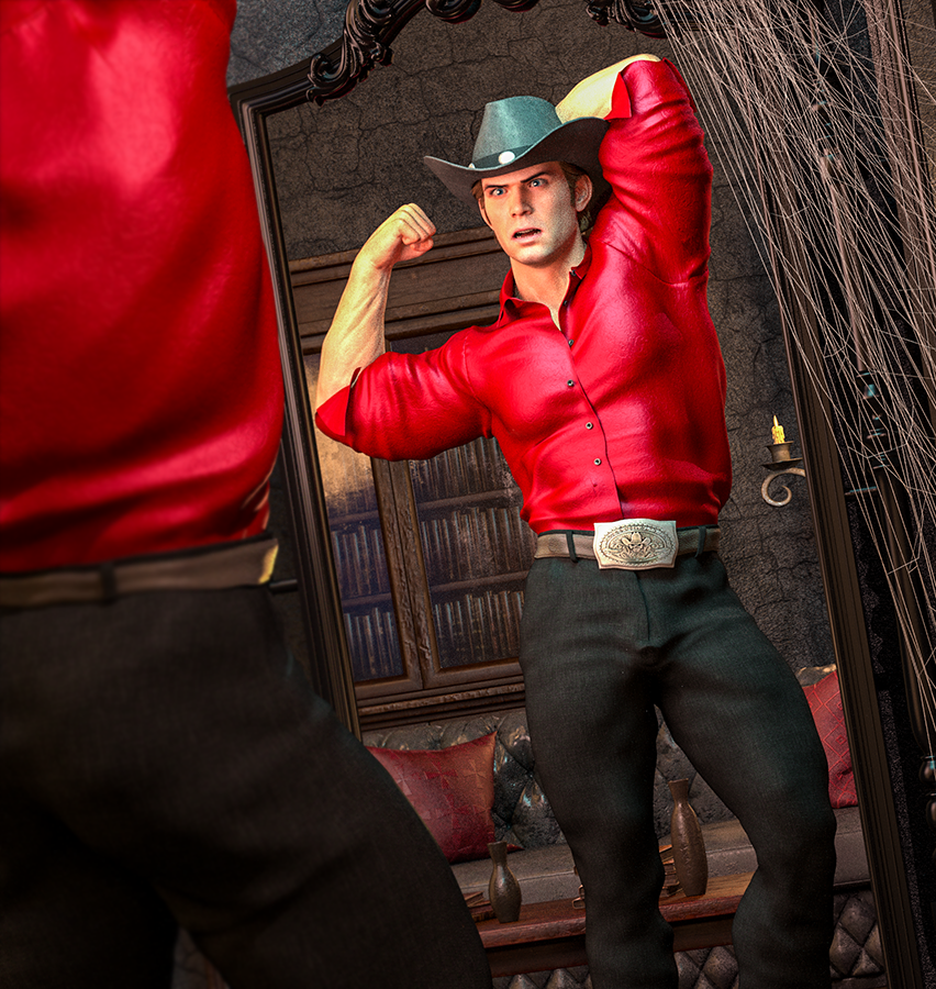 8thSD's tweet photo. Kinktober day 26, Resin. Hansel, the monster hunting cowboy, followed rumors of people going missing in a mansion. When his eyes fell on a mirror, he found himself flexing for hours and unable to stop. As resin dripped from the ceiling, he realized why people went missing. https://t.co/AxYB7oTShY