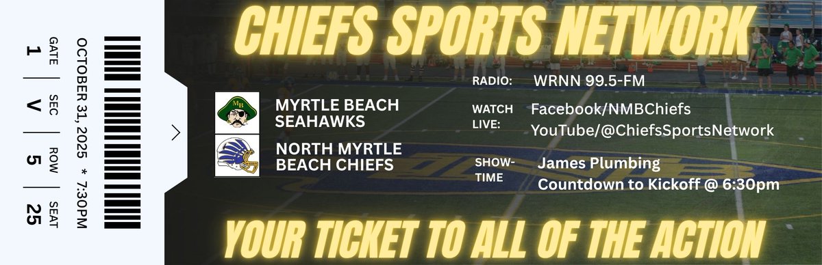 North Myrtle Beach Chiefs Sports Network tweet media