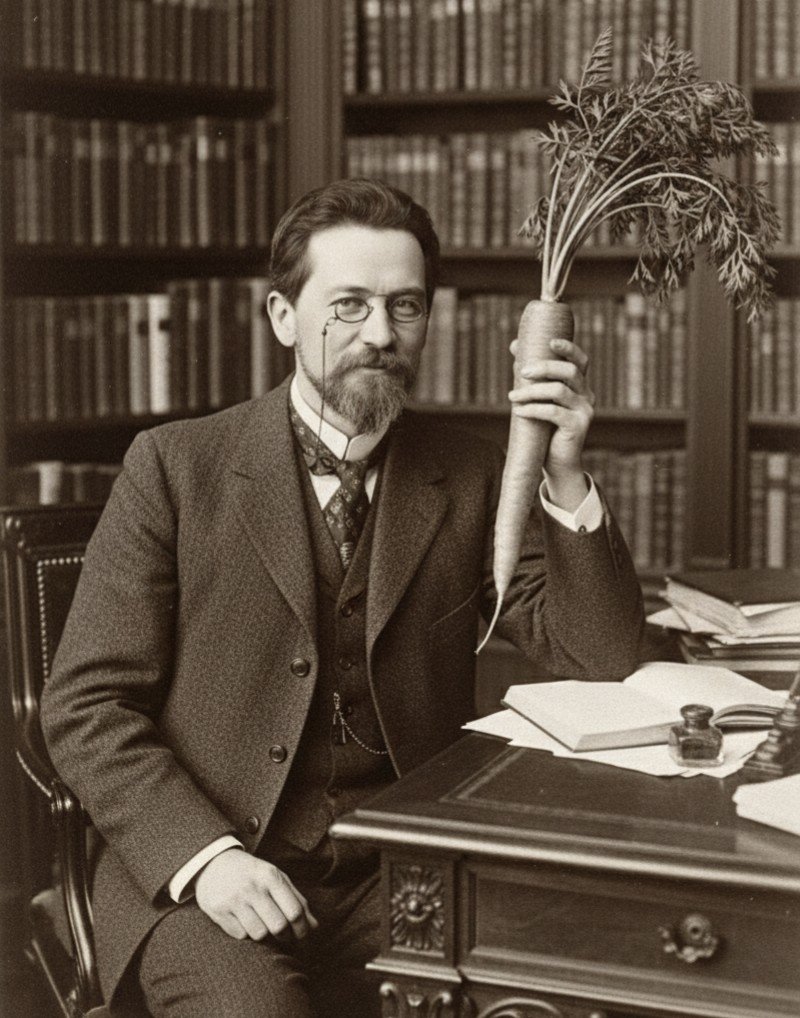 fourth_ape's tweet photo. “You ask 'What is life?' That is the same as asking 'What is a carrot?' A carrot is a carrot and we know nothing more.” ~ Anton Chekhov, letter ... https://t.co/QP8pOrCWHL