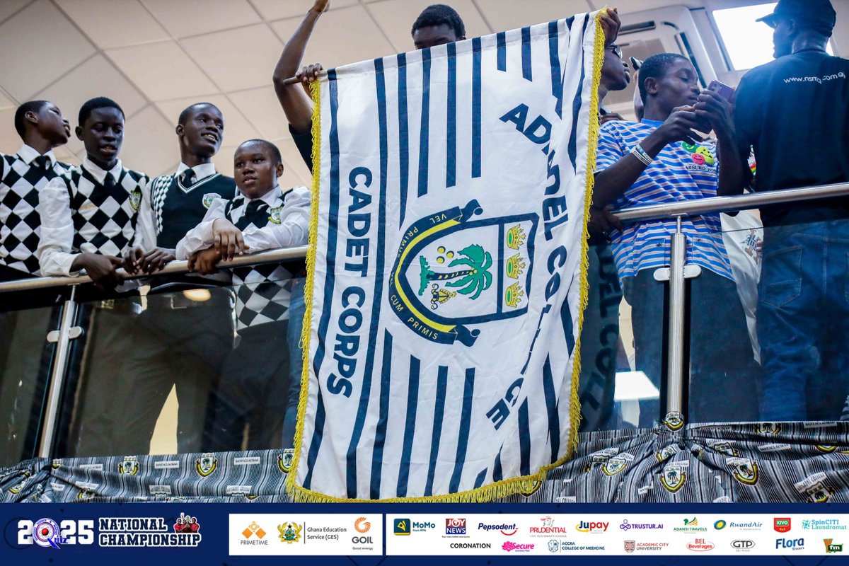 NSMQGhana's tweet image. SGS AUDITORIUM:
End of contest.
Adisadel College: 82pts
St. Hubert Seminary SHS: 24pts
Serwaa Nyarko Girls’ SHS: 24pts
An outstanding performance from Adisadel College, congratulations for advancing to the quarterfinal stage of the competition.
#NSMQ2025 #NSMQOneEighth…