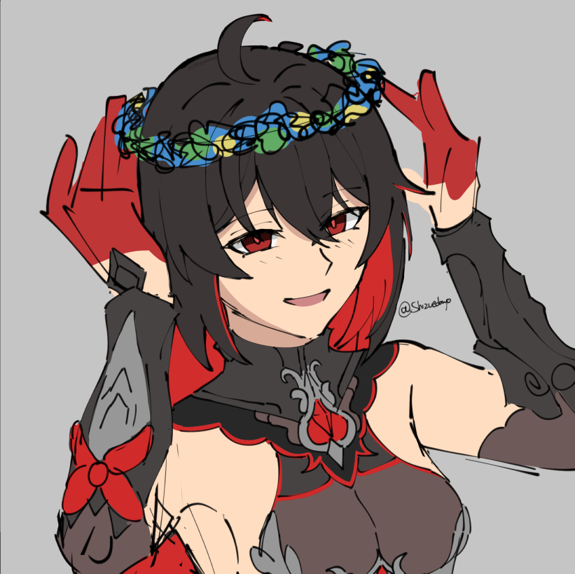 Shizuedayo's tweet image. actually put more time to draw her lul