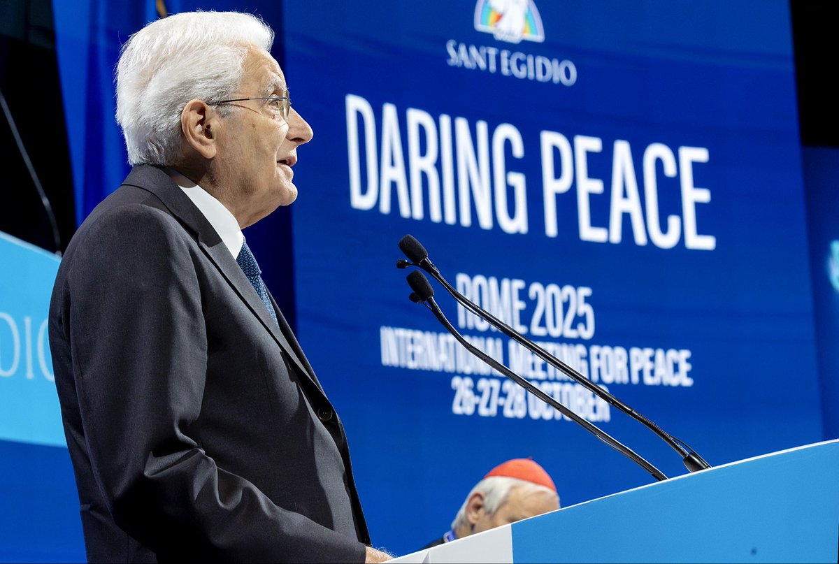 Mattarella: per la pace occorre grande coraggio e molto lavoro, ma la pace conviene, la pace è vita, è sviluppo
