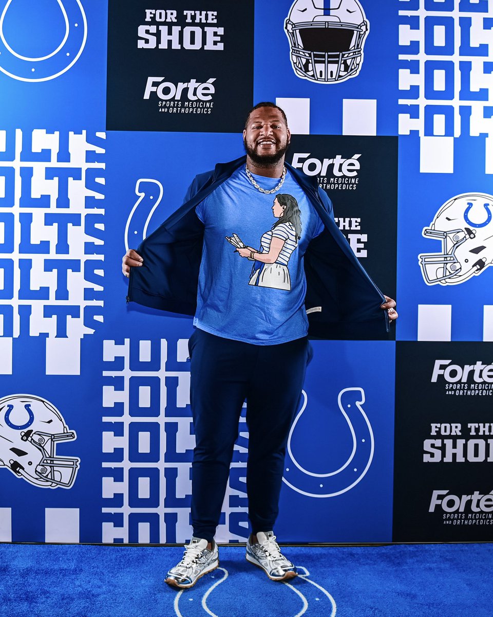 Colts's tweet photo. shoutout Grover’s gameday fit. https://t.co/jn57osiLdX
