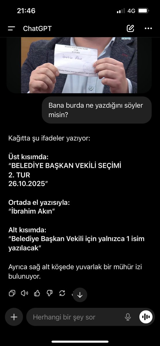 ugurkorkmz's tweet photo. Yapay zekanın bile düşünmeden okuduğu bir metni CHP zihniyeti okuyamadı. 

İbrahim Akın
#Bayrampaşa https://t.co/XUJQURPD9I