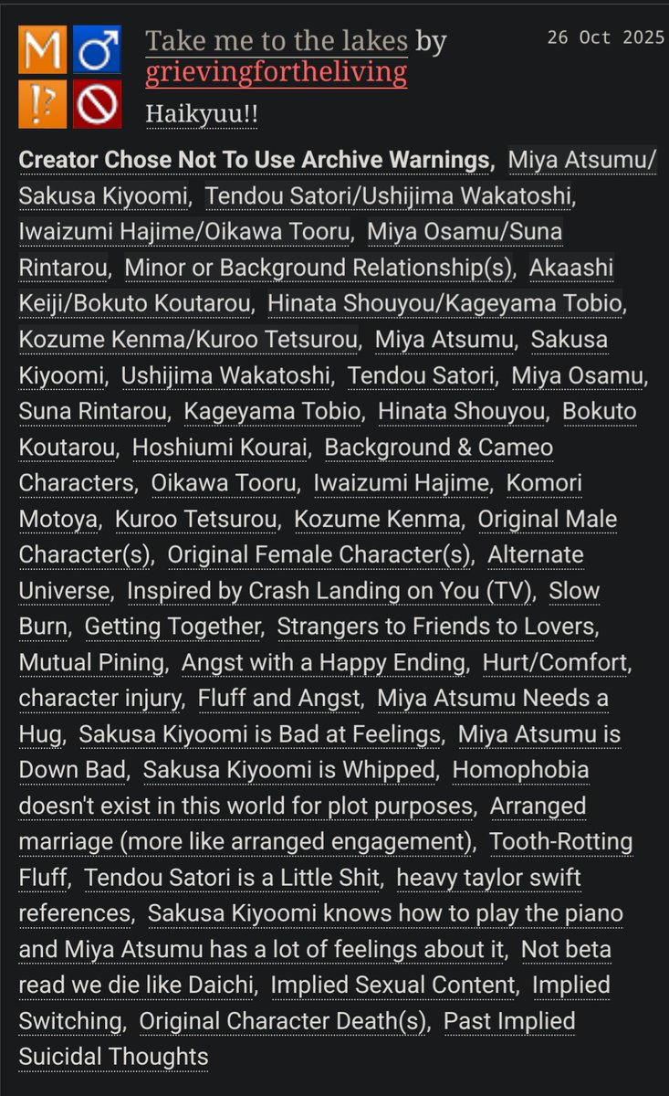 Chapter 6 (finally) up!‼️ 

•A Sakuatsu Crash Landing On You AU / #Skts angst with a happy ending ✨️
•Rated M 
•Ongoing 

🔗archiveofourown.org/users/grieving…