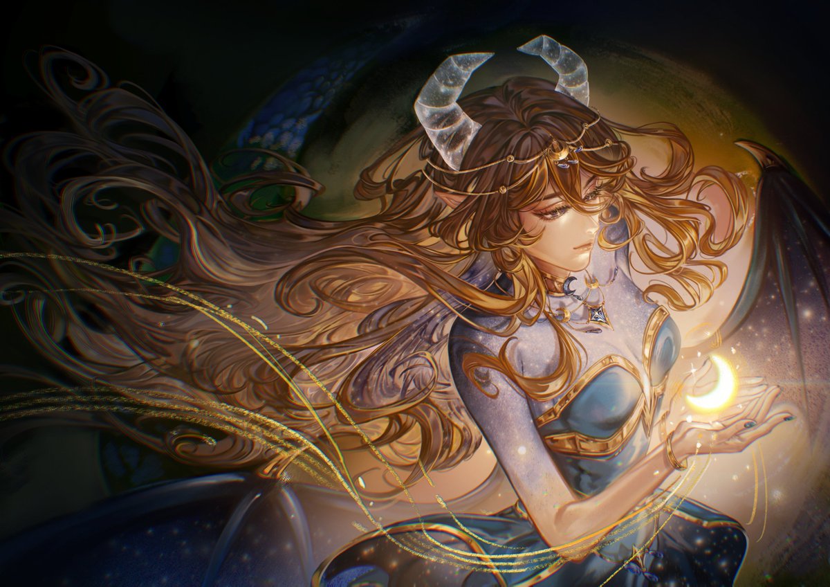 ✦ Even in the cold of night, the moon and stars can light the way ✦

🎨 @/bilo_art 
#illoonastrations