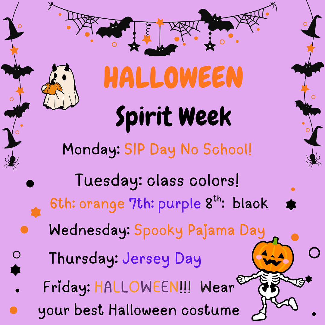 It’s Halloween Week! Student Council wants you to celebrate this spooky season!